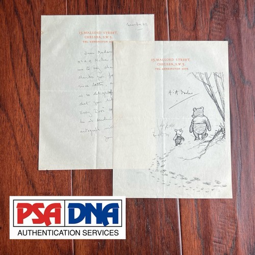 Milne autograph winnie - autograph,